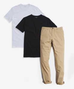 Bundle 04: 1 pair of Chinos + 2 Driggs Tees