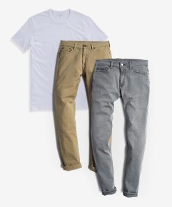 Bundle 01: 2 Jeans + 1 Driggs Tee