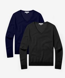 Cashmere V-Neck Willow Sweater 2-Pack