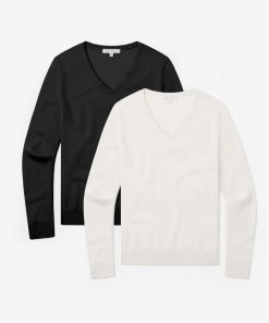 Cashmere V-Neck Willow Sweater 2-Pack