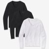 Long Sleeve V-Neck Tee Marcy 3-Pack