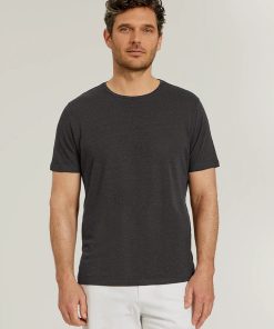Linen Blend Crew Tee