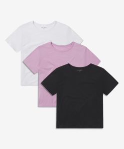 Cropped Fitted Crew Marcy Tee 3-Pack