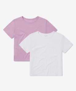 Cropped Fitted Crew Marcy Tee 2-Pack