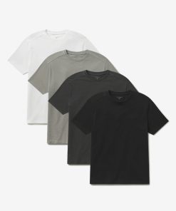 Cotton Jersey Oversized Tee 4-Pack
