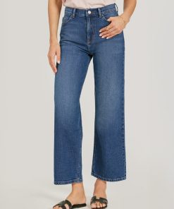 Gilmore High Rise Cropped Straight Leg Jeans
