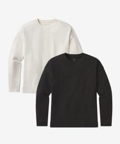 Cotton Jersey Oversized Long Sleeve Tee 2-Pack