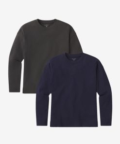 Cotton Jersey Oversized Long Sleeve Tee 2-Pack