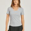 Rib Scoop Neck Tee