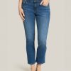 Logan Mid Rise Slim Straight Jeans