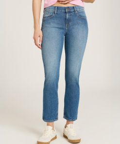 Ridge Mid Rise Slim Straight Jeans